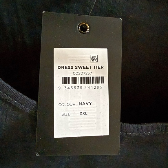NEW CCX Women’s Sweet Tier Dress Navy Blue NWT - Picture 3 of 4